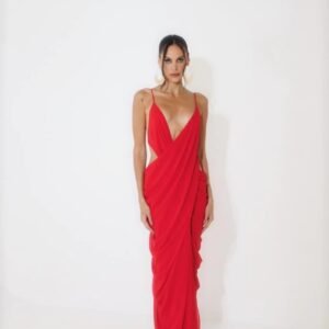 Vestido Longo Suelen - Vermelho